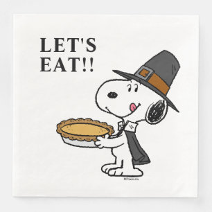 Peanuts   Snoopy Pilgrim Napkin