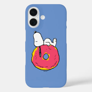 Peanuts   Snoopy Pink Doughnut iPhone 16 Case