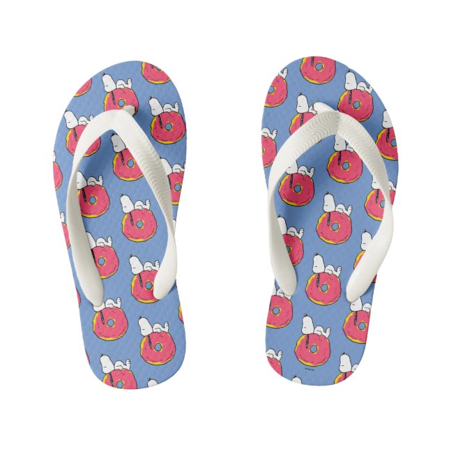 Peanuts | Snoopy Pink Doughnut Kid's Jandals (Footbed)