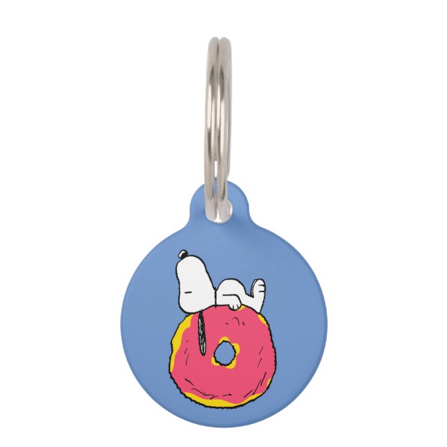 Peanuts | Snoopy Pink Doughnut Pet Tag (Front)