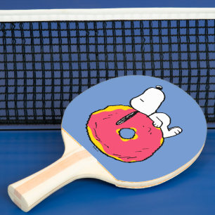 Peanuts   Snoopy Pink Doughnut Ping Pong Paddle