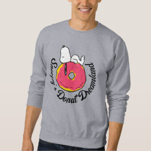 Peanuts   Snoopy Pink Doughnut Sweatshirt