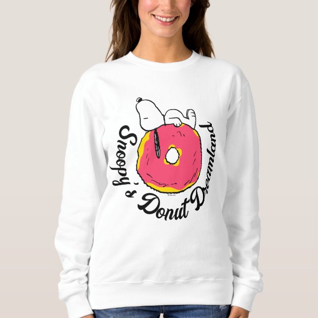 Peanuts | Snoopy Pink Doughnut Sweatshirt (Front)