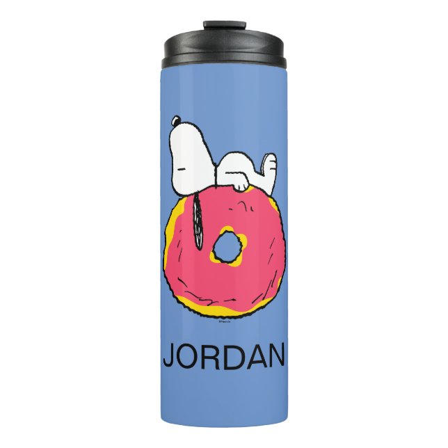 Peanuts | Snoopy Pink Doughnut Thermal Tumbler (Front)