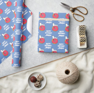 Peanuts   Snoopy Pink Doughnut Wrapping Paper