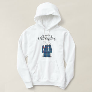 Peanuts Snoopy Plaid Flannel Holiday Dog House Hoodie