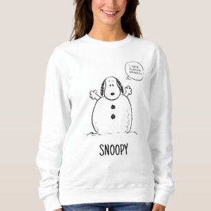 Peanuts Snoopy Playing Snowman Sweatshirt