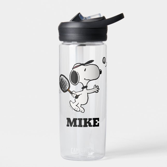 Peanuts | Snoopy Plays Tennis Water Bottle (Left)