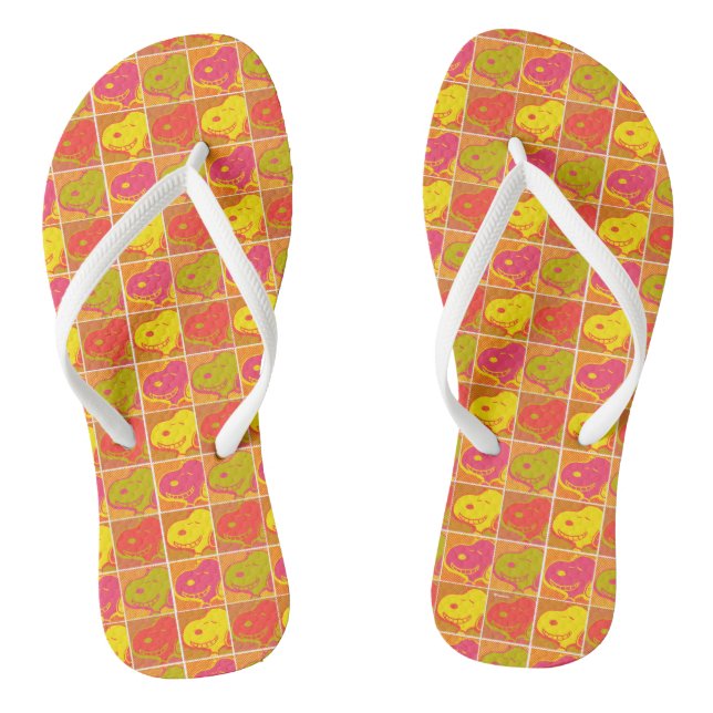 Peanuts | Snoopy Pop Art Pattern Jandals (Footbed)