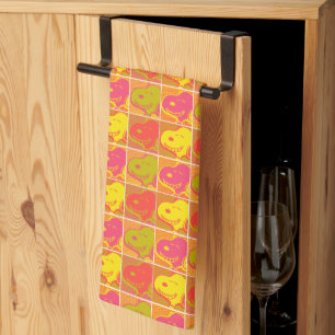 Peanuts   Snoopy Pop Art Pattern Tea Towel