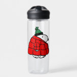 Peanuts | Snoopy Puffy Red Winter Jacket Water Bottle<br><div class="desc">Check out this fun Peanuts design featuring Snoopy in his red puffy winter jacket.</div>
