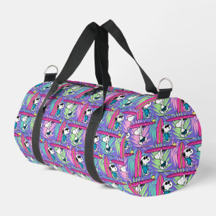 Peanuts Snoopy Purple Surf Pattern Duffle Bag