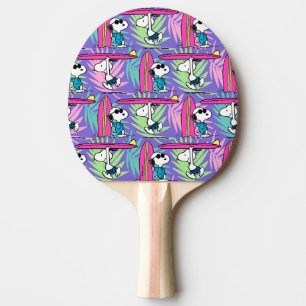 Peanuts   Snoopy Purple Surf Pattern Ping Pong Paddle