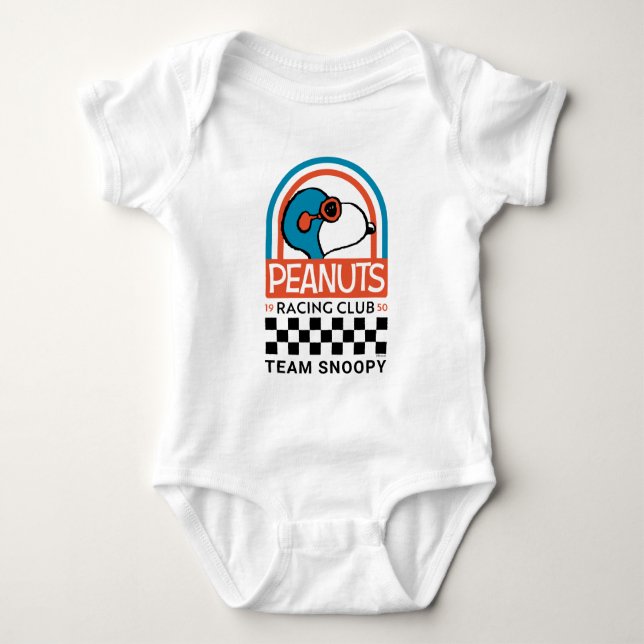 Peanuts | Snoopy Racing Club Baby Bodysuit (Front)