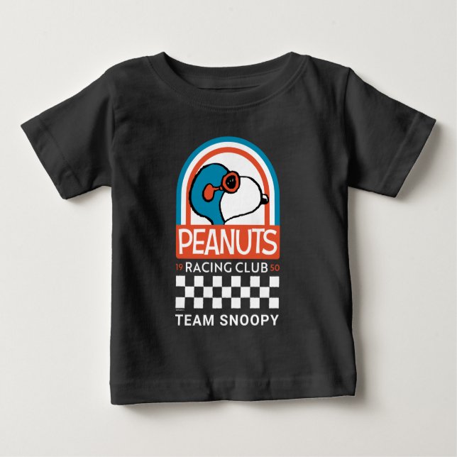 Peanuts | Snoopy Racing Club Baby T-Shirt (Front)