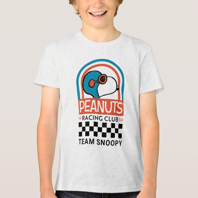 Peanuts | Snoopy Racing Club Tri-Blend Shirt (Front)