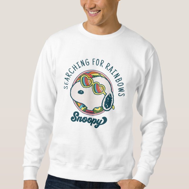 Peanuts | Snoopy Rainbow Heart Sunglasses Sweatshirt (Front)