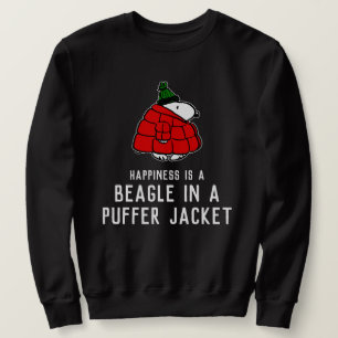 Peanuts Snoopy Red Puffer Jacket Sweatshirt