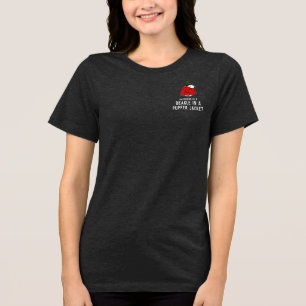 Peanuts Snoopy Red Puffer Jacket Tri-Blend Shirt