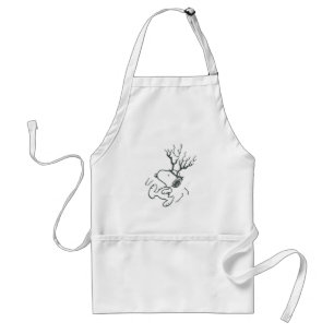 Peanuts   Snoopy Reindeer Standard Apron