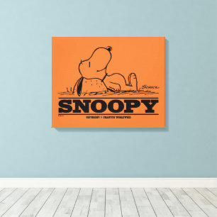 Peanuts   Snoopy Rest Break Canvas Print