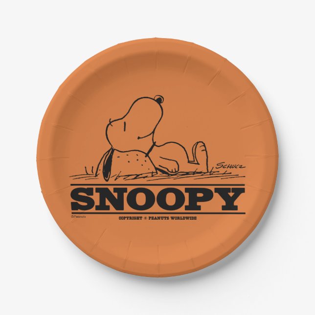 Peanuts | Snoopy Rest Break Paper Plate (Front)