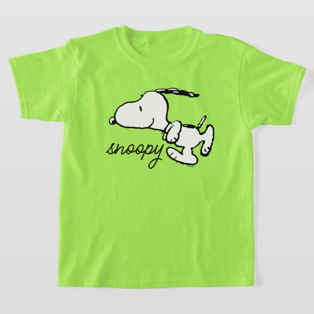 Peanuts | Snoopy Run T-Shirt (Laydown)