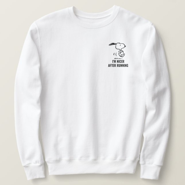 Peanuts | Snoopy Running Sweatshirt (Design Front)