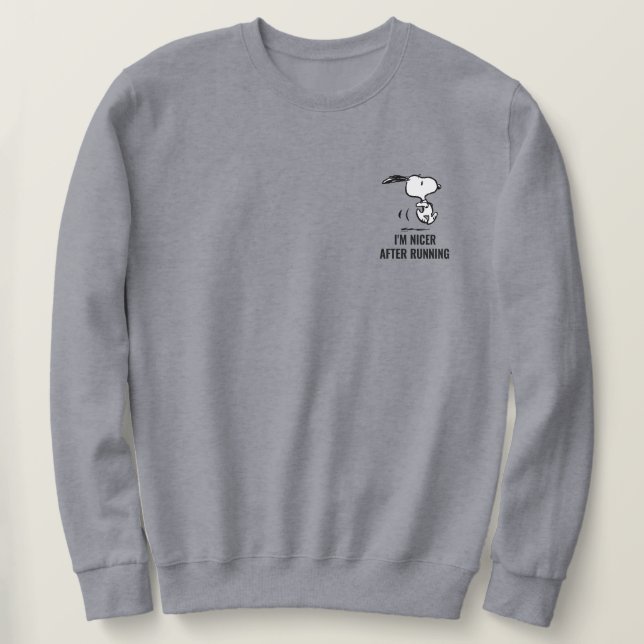Peanuts | Snoopy Running Sweatshirt (Design Front)