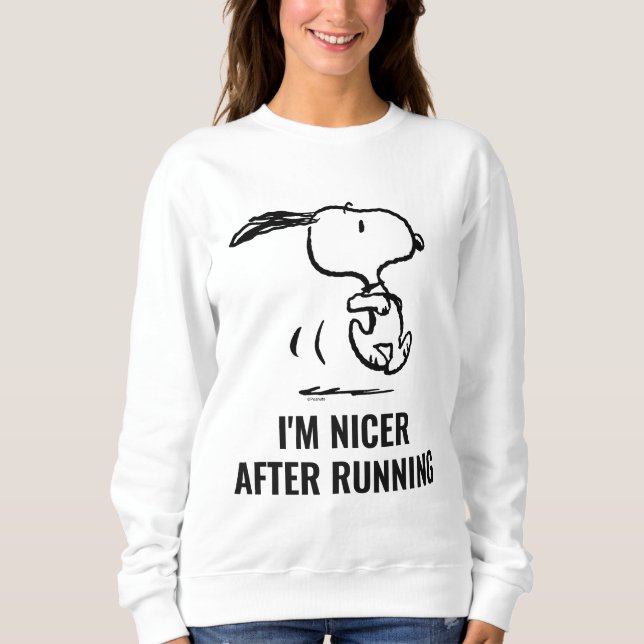 Peanuts | Snoopy Running Sweatshirt (Front)