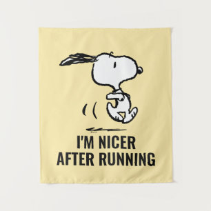 Peanuts   Snoopy Running Tapestry