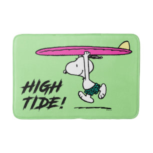 Peanuts   Snoopy Running to the Surf Bath Mat