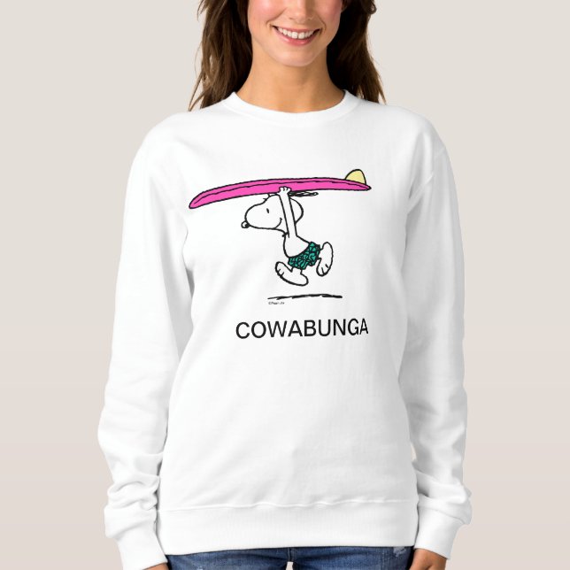 Peanuts | Snoopy Running to the Surf Sweatshirt (Front)