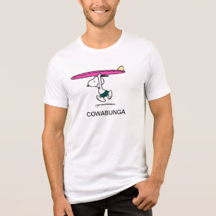 Peanuts Snoopy Running to the Surf Tri-Blend Shirt