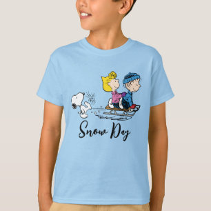 Peanuts   Snoopy, Sally & Linus Sled Riding T-Shirt