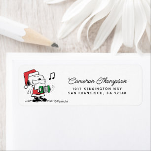 Peanuts   Snoopy Santa Claus Accordian