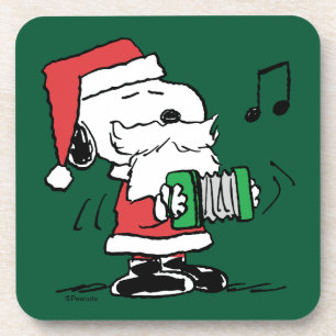 Peanuts   Snoopy Santa Claus Accordian Coaster