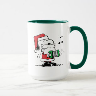 Peanuts   Snoopy Santa Claus Accordian Mug