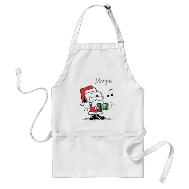 Peanuts | Snoopy Santa Claus Accordian Standard Apron (Front)