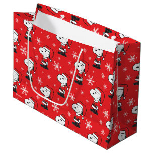 Peanuts   Snoopy Santa Claus Large Gift Bag