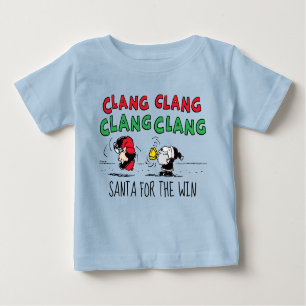 Peanuts   Snoopy Santa Claus & Lucy Baby T-Shirt