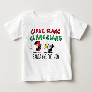 Peanuts   Snoopy Santa Claus & Lucy Baby T-Shirt
