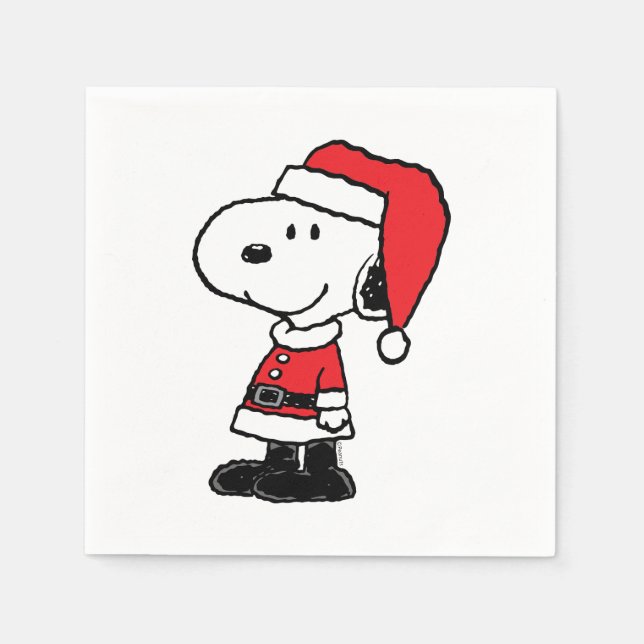 Peanuts | Snoopy Santa Claus Napkin (Front)
