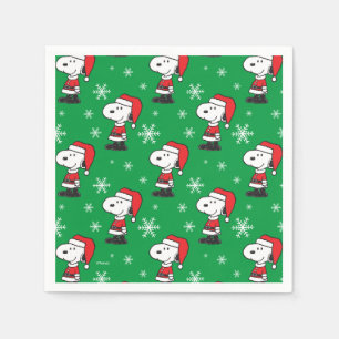 Peanuts   Snoopy Santa Claus Napkin