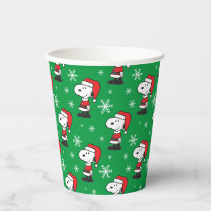 Peanuts Snoopy Santa Claus Paper Cups