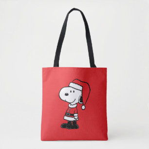 Peanuts   Snoopy Santa Claus Tote Bag