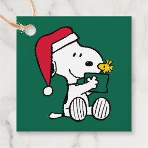 Peanuts Snoopy Santa & Woodstock Gift Favour Tags