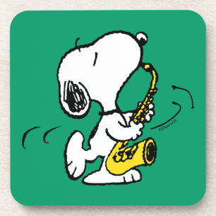 Peanuts   Snoopy Saxophone Player Coaster