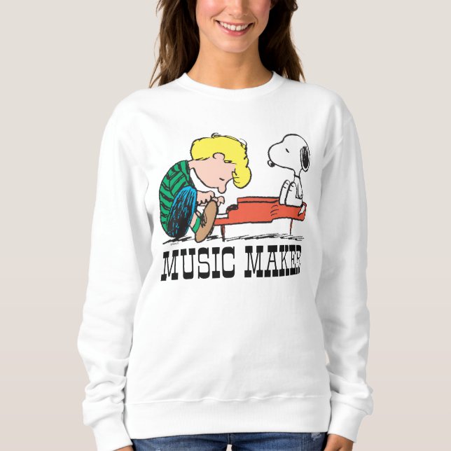 Peanuts | Snoopy & Schroeder at the Piano Sweatshirt (Front)