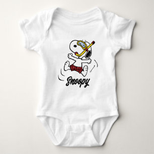 Peanuts   Snoopy Scuba Diver Baby Bodysuit